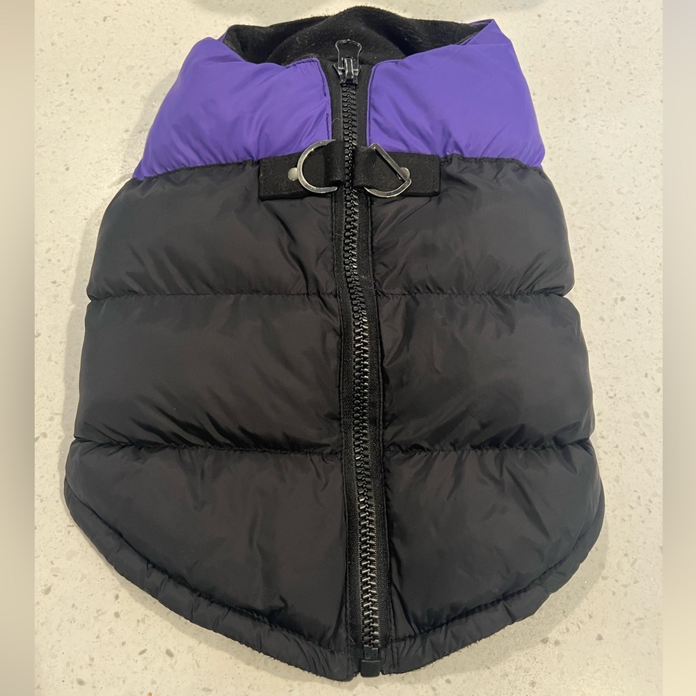 Gooby Dog Full Zip Padded Vest Winter Coat, Warm Jacket Jacket w/hat - Picture 13 of 16